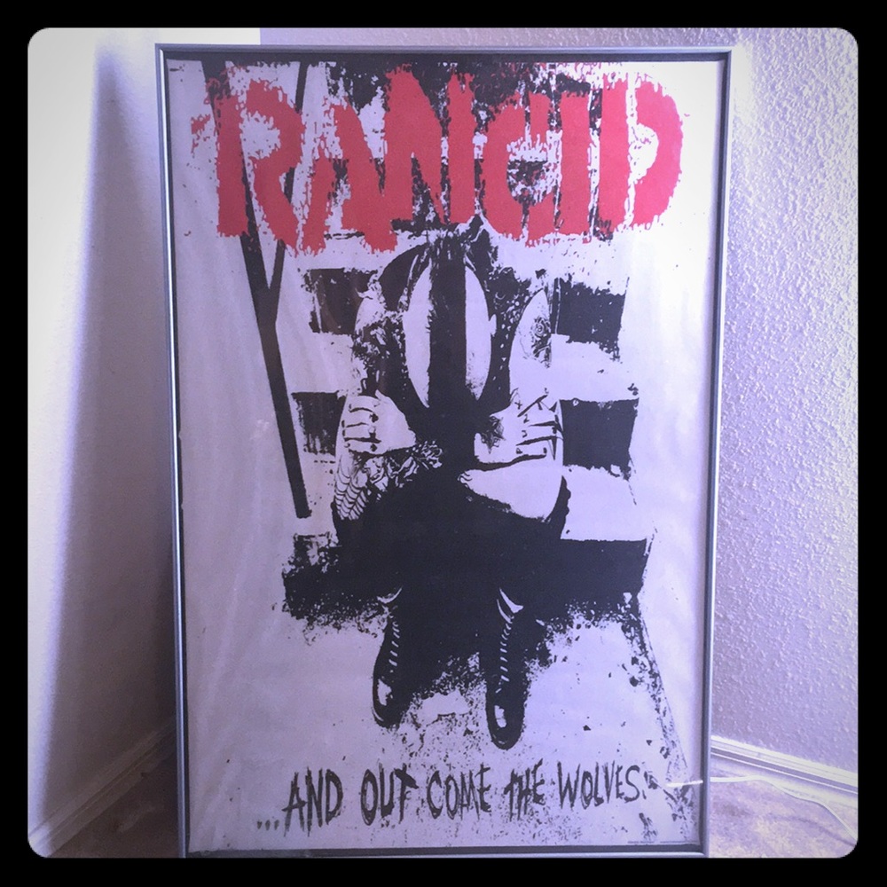 🌈 RARE RANCID Band Show Marquee Poster Vintage